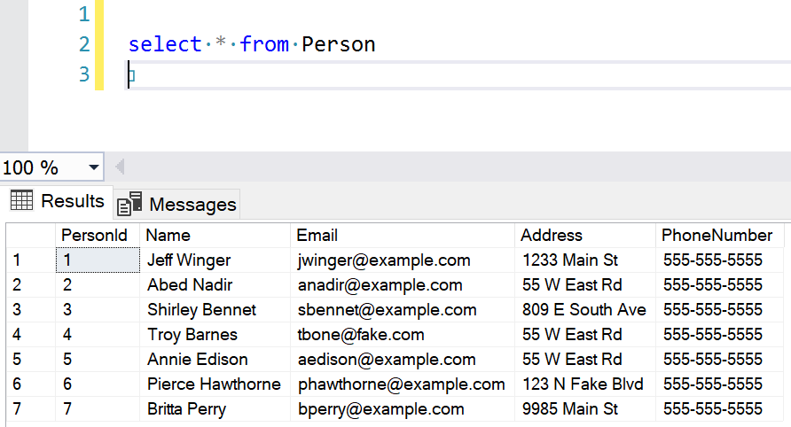 SSMS Query showing results after first insert statements